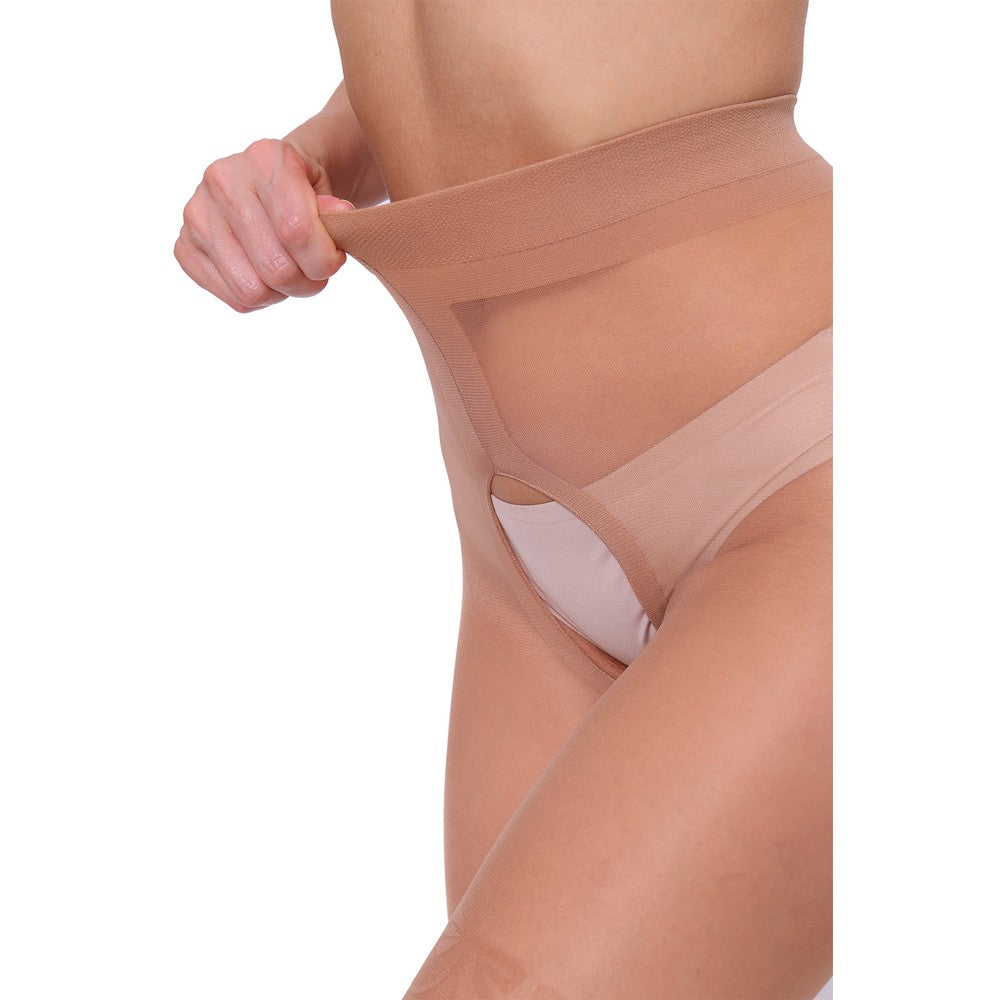 Ouvert Strumpfhose Intimo Afina 40 DEN mit Netz Muster Daino