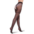 Ouvert Strumpfhose Intimo Afina 40 DEN mit Netz Muster Nero