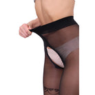 Ouvert Strumpfhose Intimo Afina 40 DEN mit Netz Muster Nero