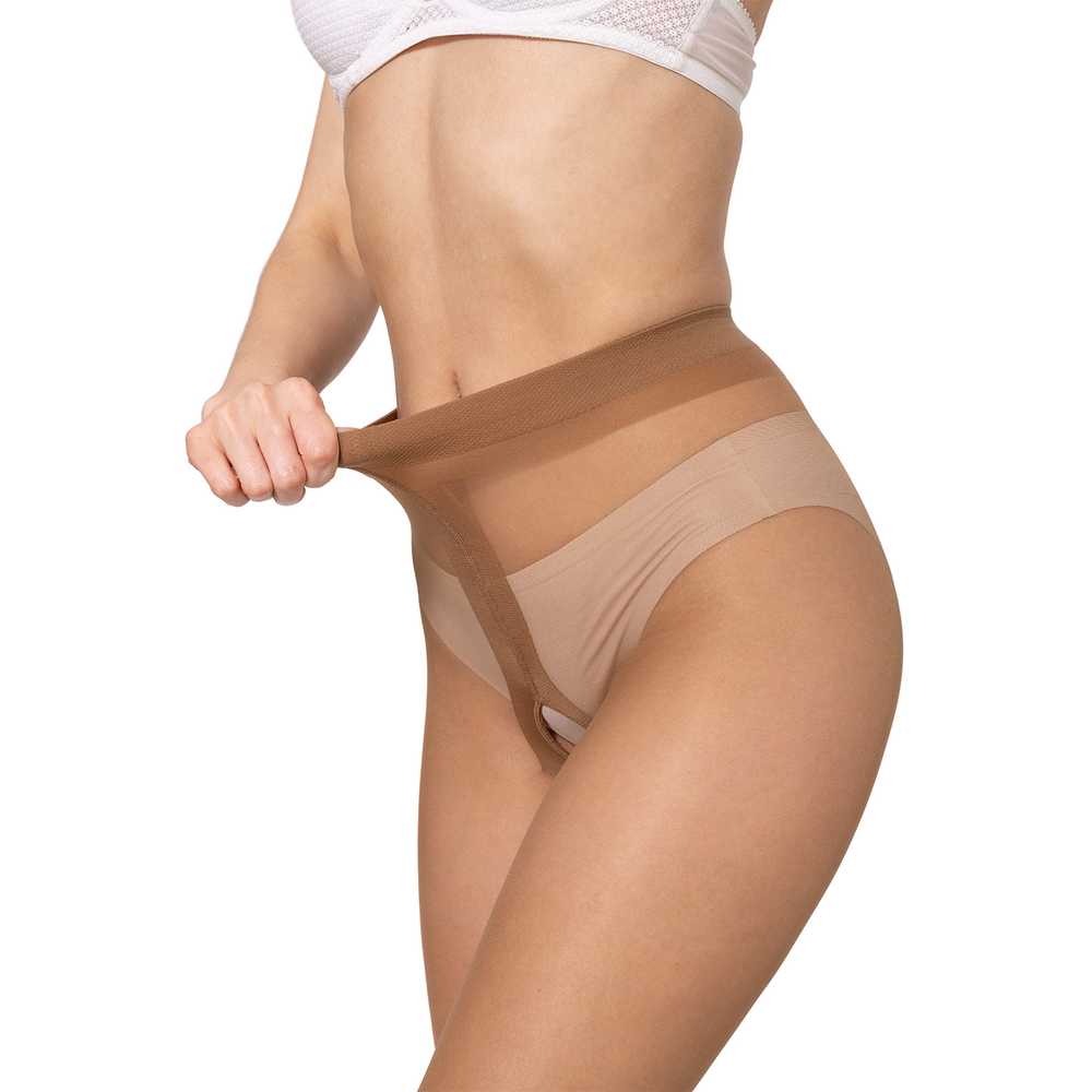 p03 Bananalu Intimo 20 Den Ouvert Strumpfhose mit offenem Schritt