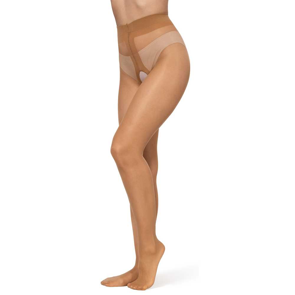 04 Bananalu Intimo 20 Den Ouvert Strumpfhose mit offenem Schritt